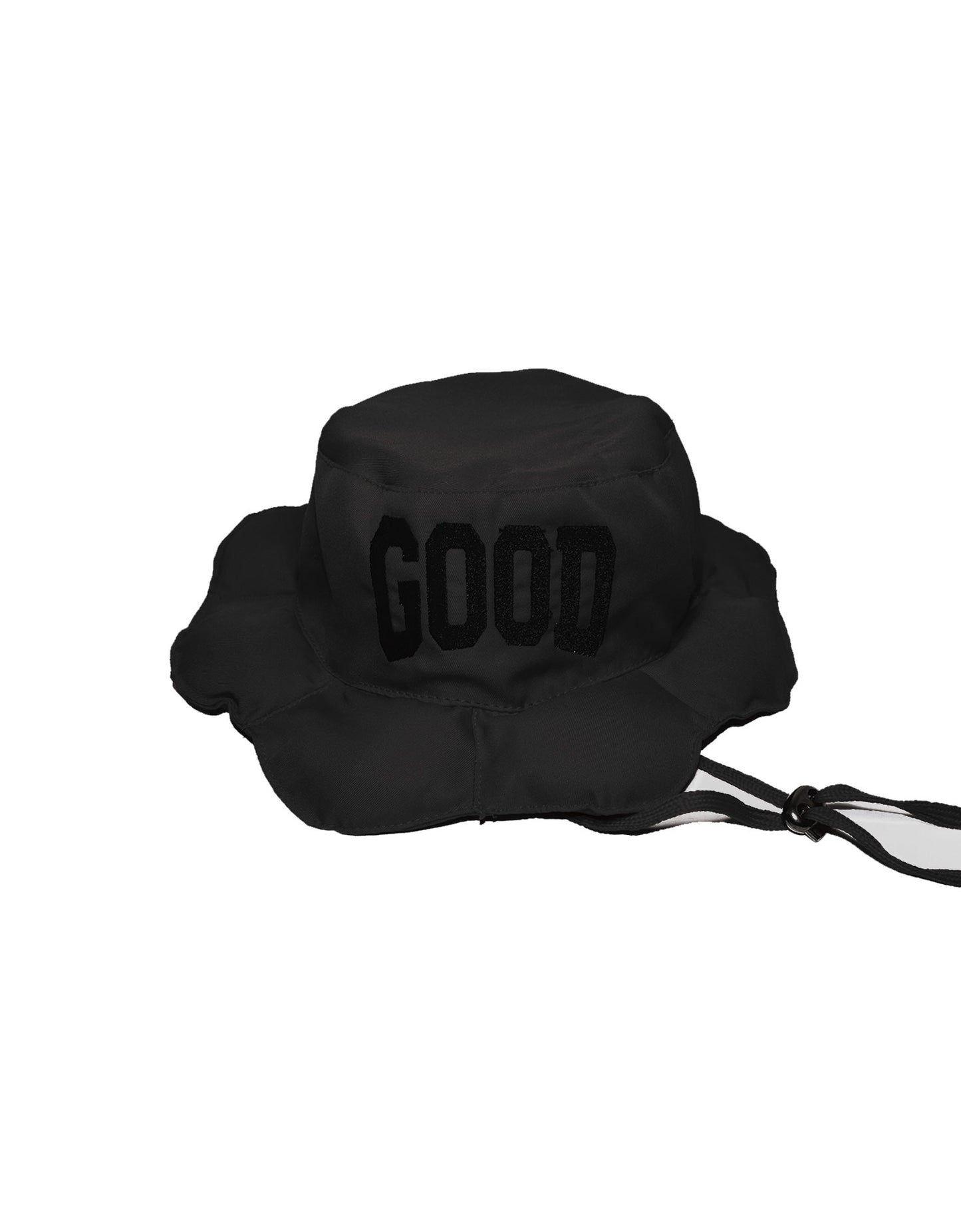 The Goods Clo - Flower Bucket Hat (BLACK)