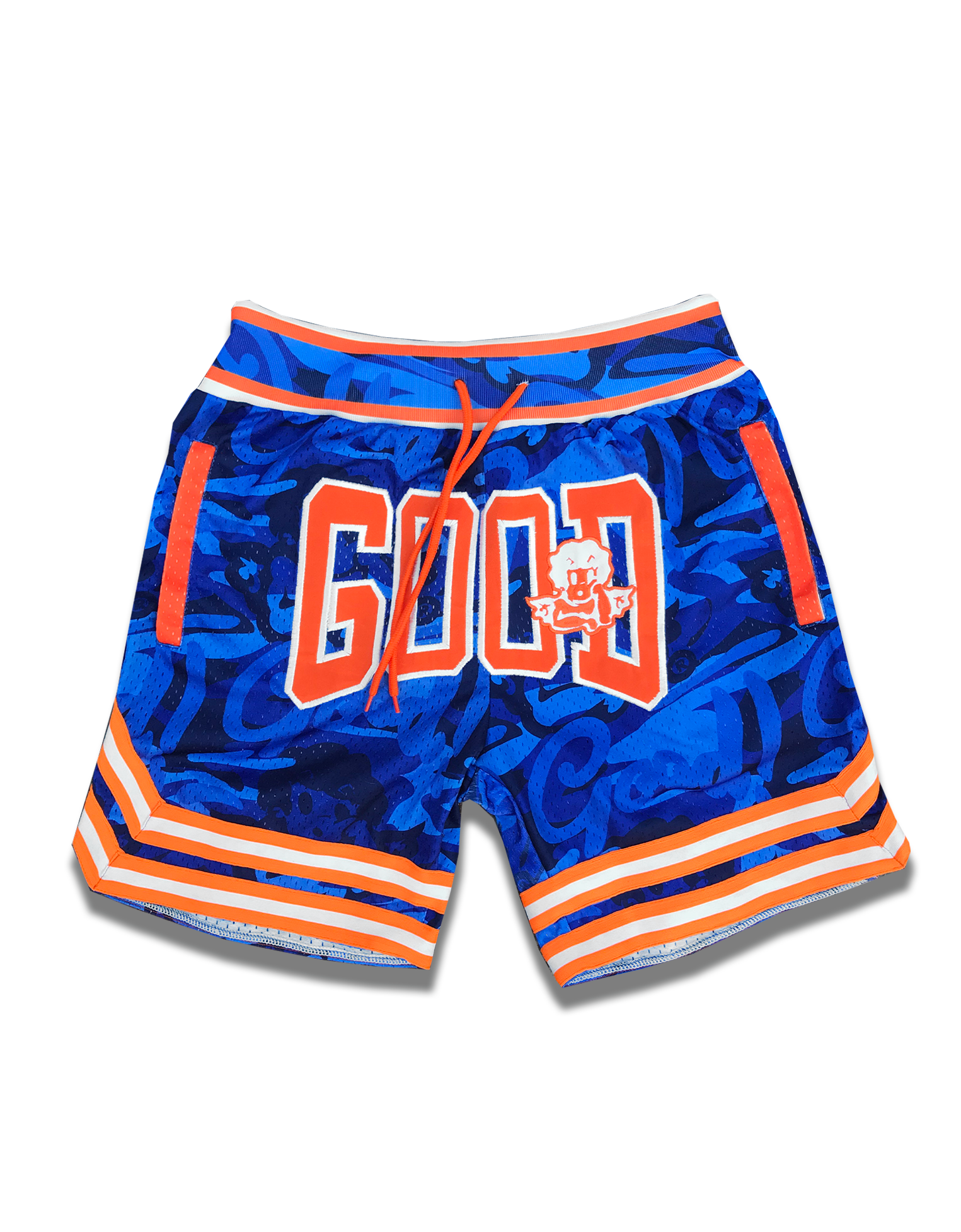 Nba shorts with logo top in front