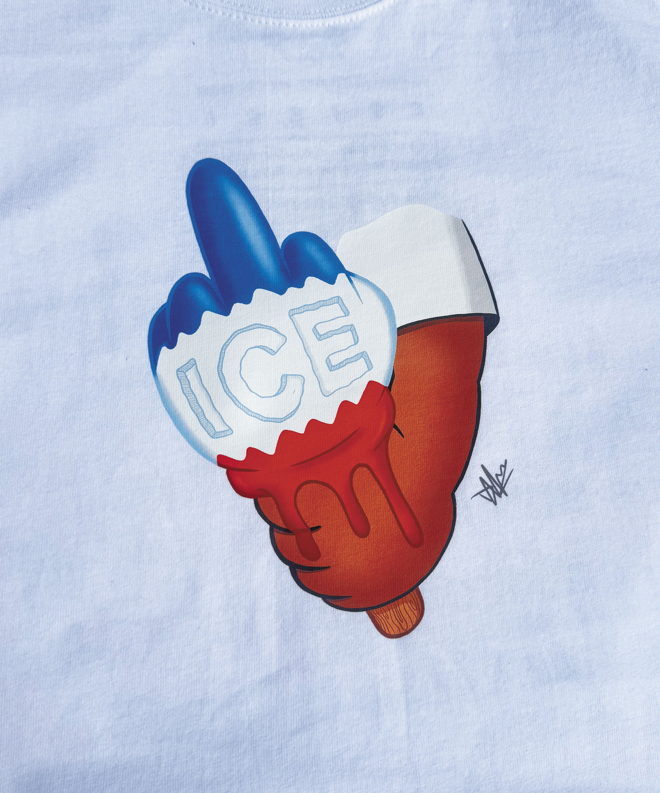 F-ICE TEE - Bombpop (White)