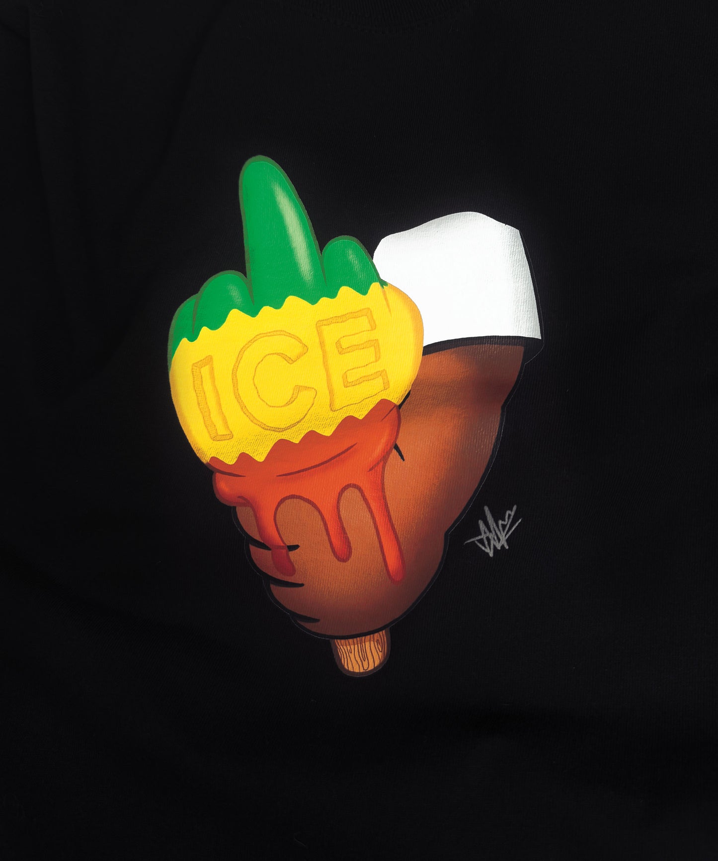 F-ICE TEE - Tropical (Black)