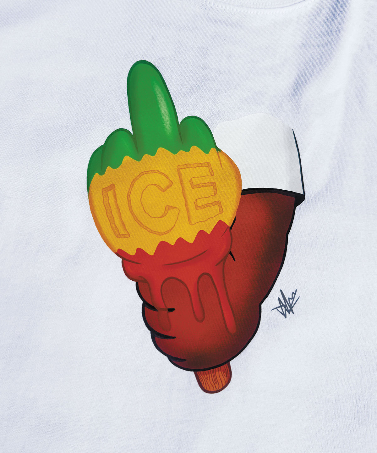 FUCK ICE TEE - Tropical (White)